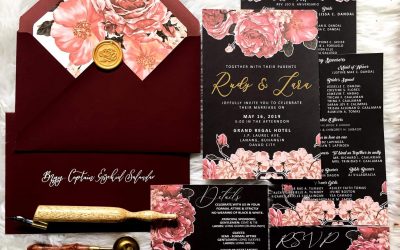 Beautiful Invites for Rudy & Lara Wedding  #RudToForeverWithLara #EventsByLi…
