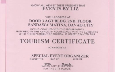 According to the Davao City Tourism Operations Office, Venues are now not allowe…